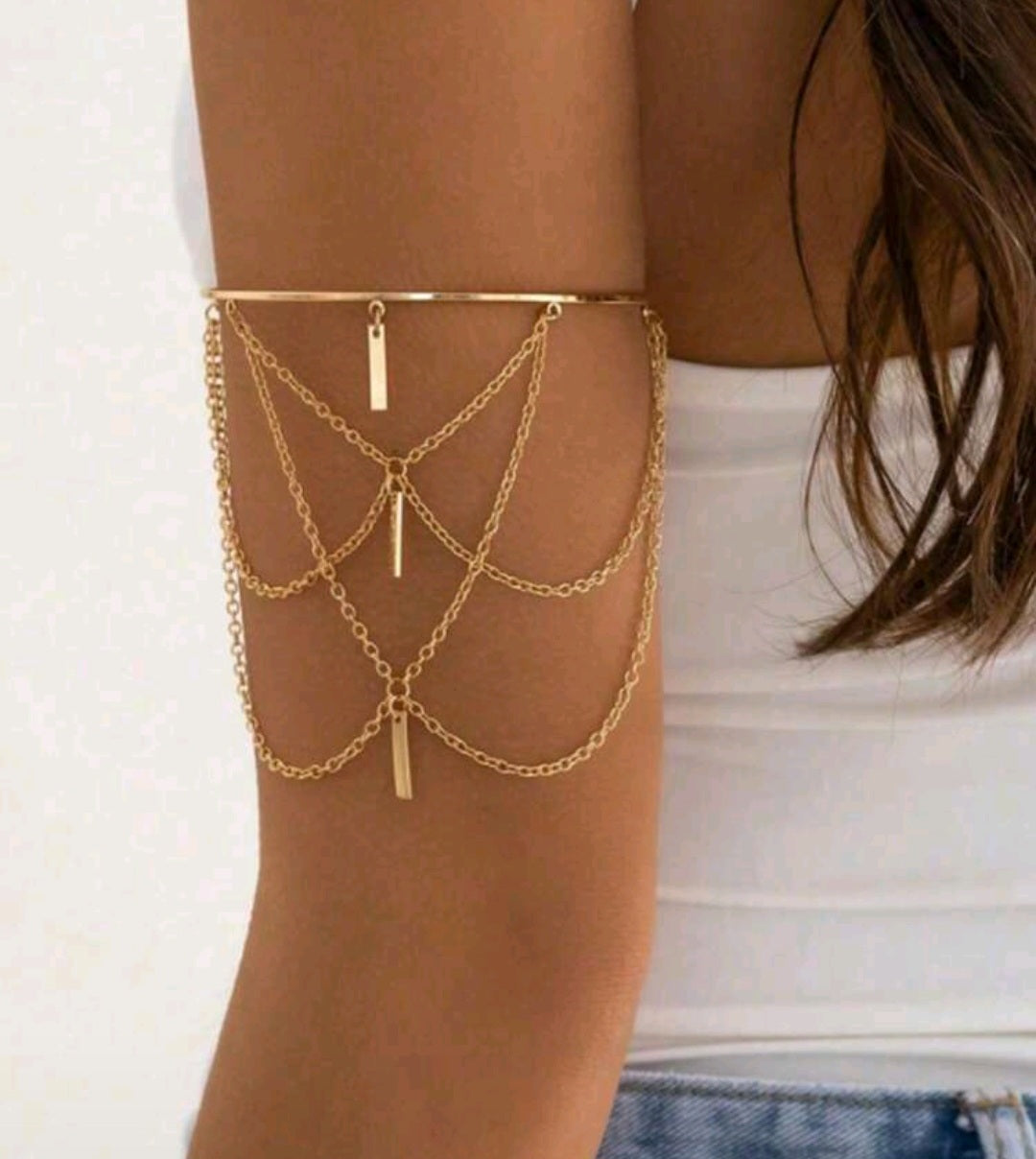 Punk style adjustable arm cuffs