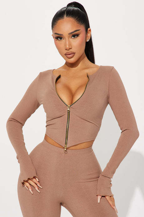 Kira Snatched Pant Set - Nude