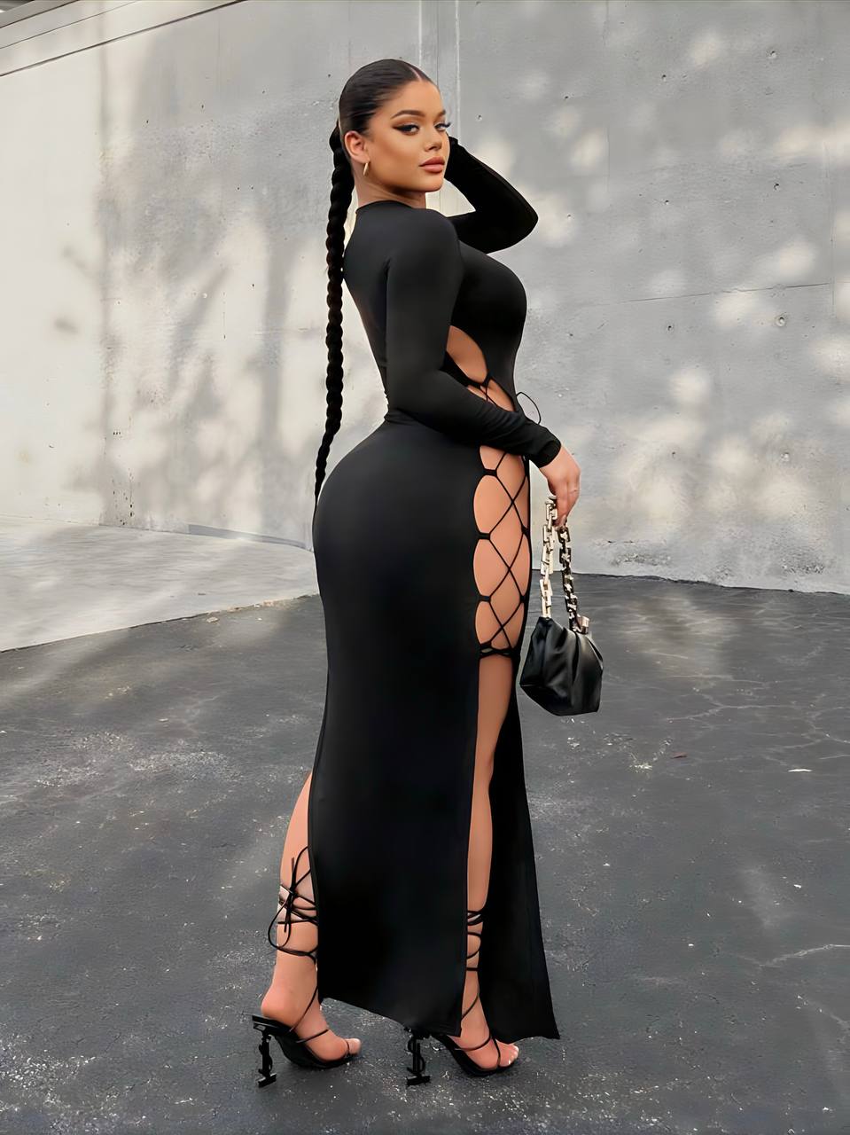 Maxi black dress