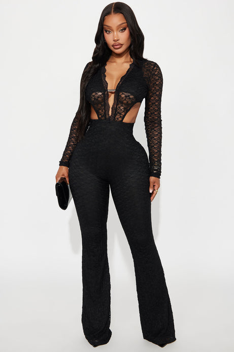 Anitta lace open back jumpsuit