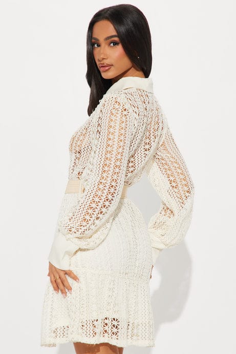 OCEANA BELTED CROCHET (white)