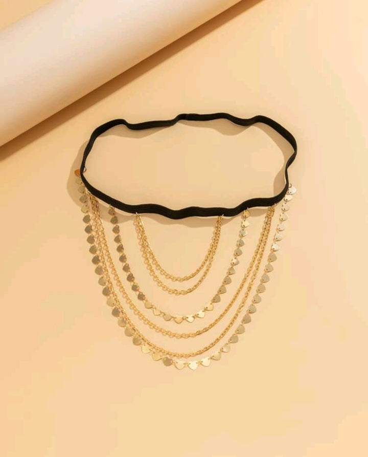 Disc Decor Thigh Chain