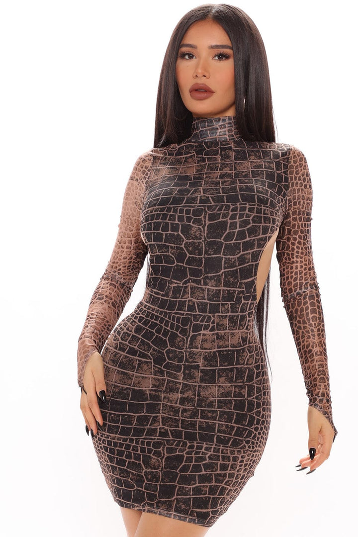 Snake skin dress