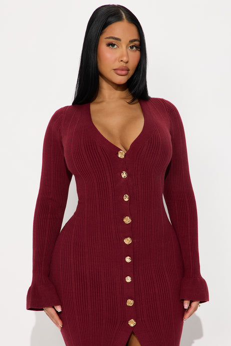 Vanilla crush sweater midi dress