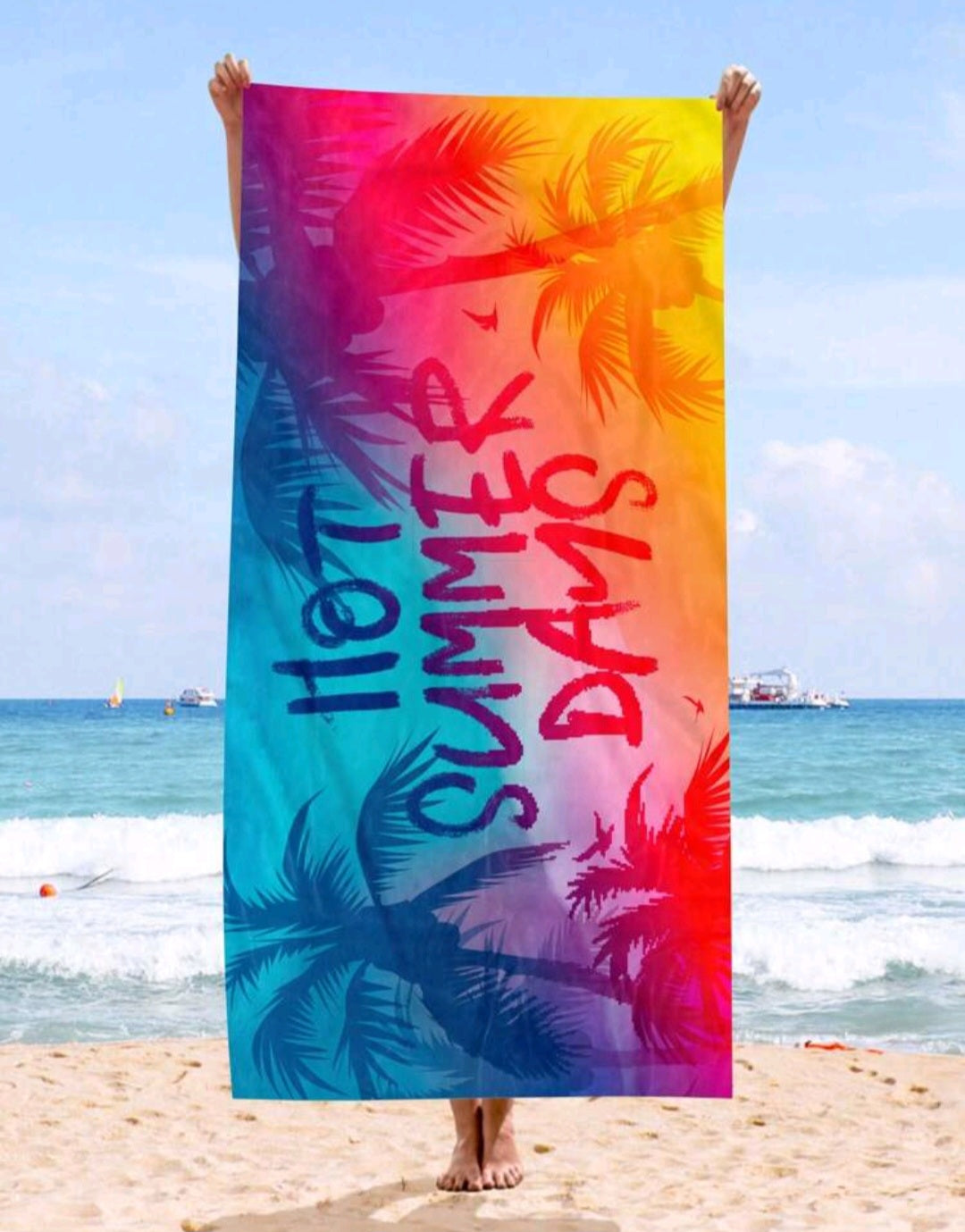 1pc ultra-soft microfiber beach Towel