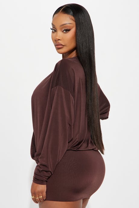 ODETTE LONG SLEEVE (CHOCOLATE)