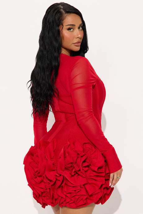 Blessed beauty long sleeve red