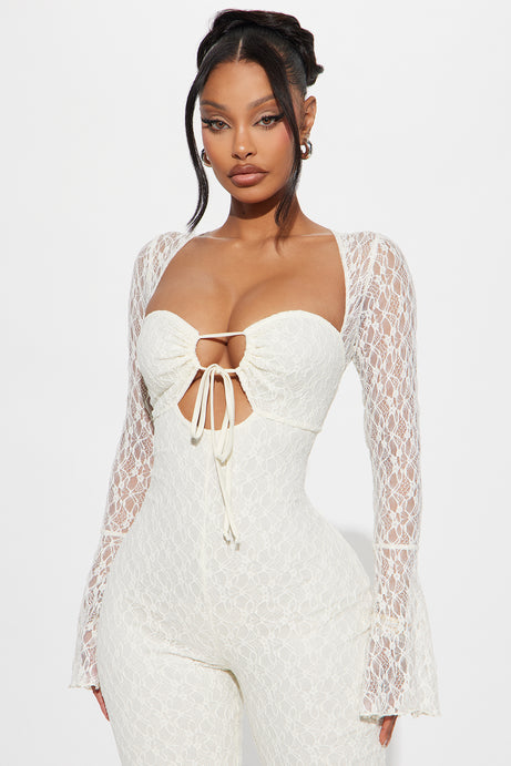 Saffron lace jumpsuit - w
