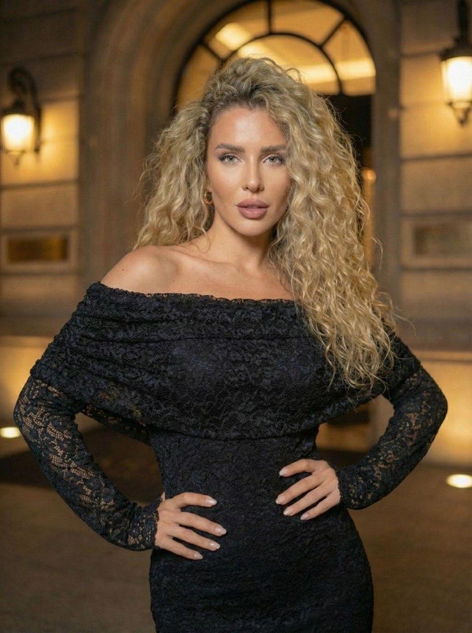 Maxi Dress اوف شولدر دانتيل