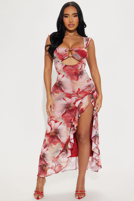 New ruffle midi dress