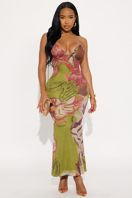 Mariposa printed maxi dress