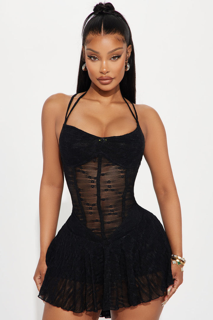 All Or Nothing Lace Micro Mini Dress