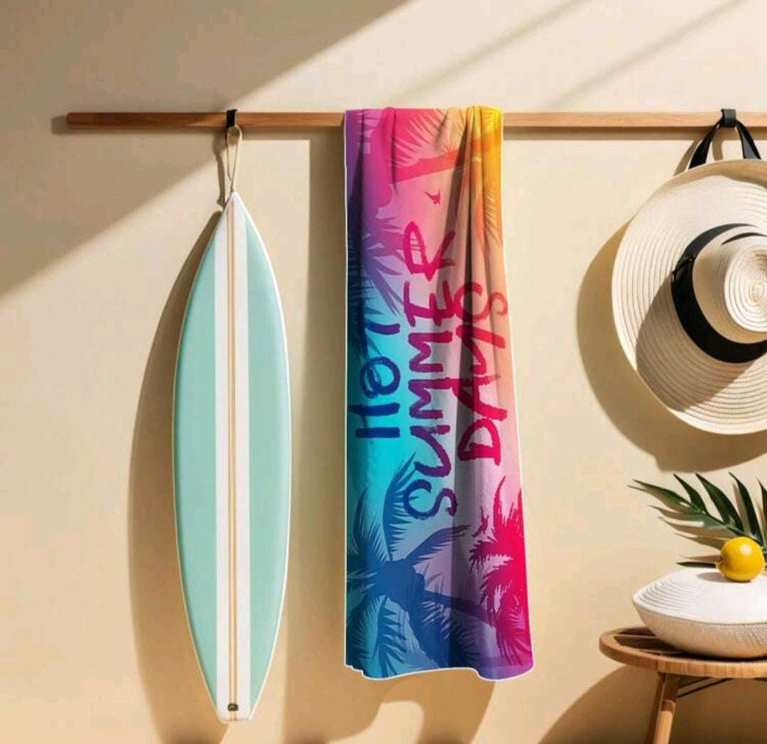 1pc ultra-soft microfiber beach Towel