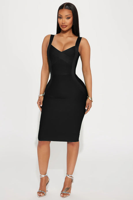 Elise bandage midi dress - B
