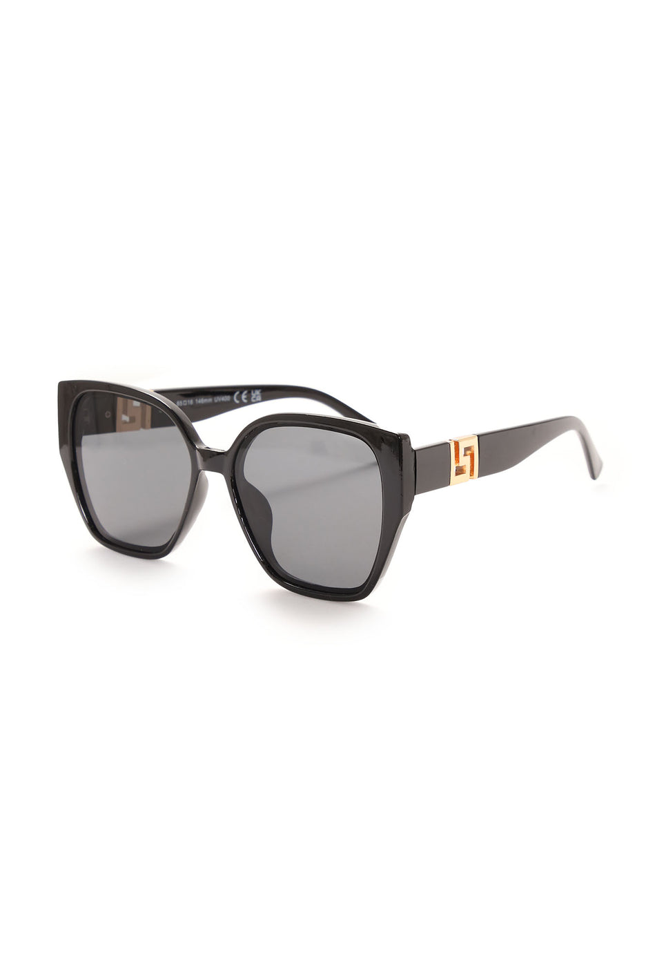 Living In The Fast Lane Square Sunglasses - Black