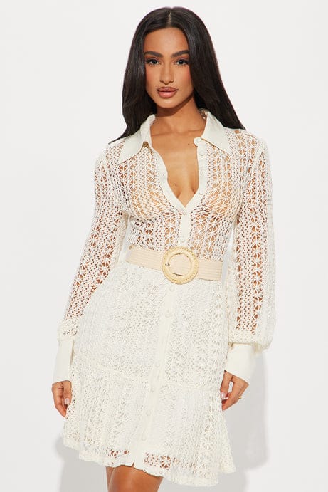 OCEANA BELTED CROCHET (white)